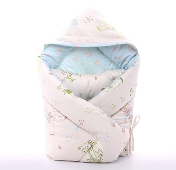 堡嬰寶卡通熊嬰兒抱被