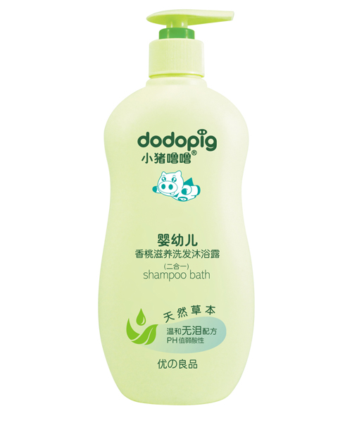 小豬嚕嚕嬰幼兒香桃滋養(yǎng)洗發(fā)沐浴露(二合一)300ml