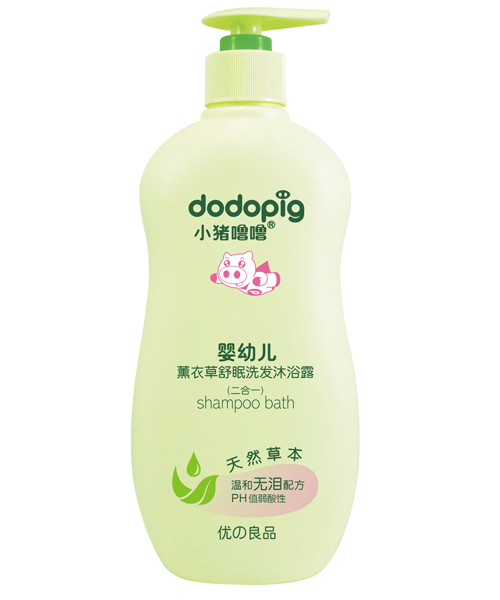 小豬嚕嚕嬰幼兒薰衣草舒眠洗發(fā)沐浴露(二合一)300ml