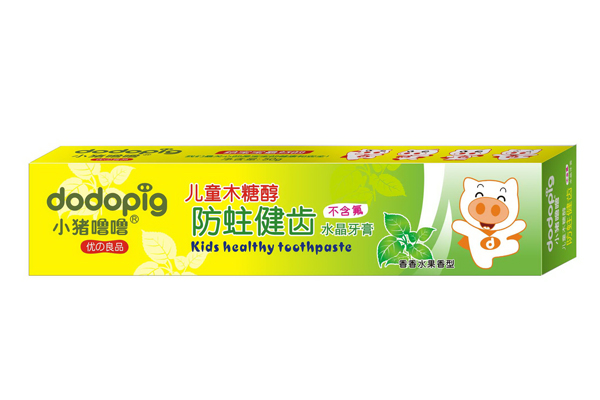 小豬嚕嚕兒童木糖醇防蛀健齒水晶牙膏(香香水果)