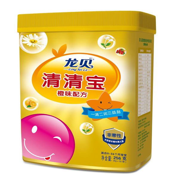 龍貝橙味清清寶