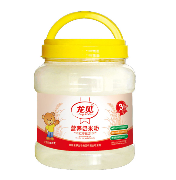 龍貝紅棗奶米粉3段