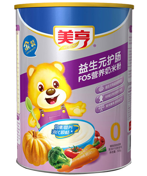 美亨紙聽(tīng)裝益生元護(hù)腸FOS營(yíng)養(yǎng)奶米粉0段