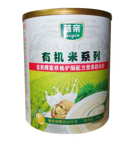 蓓親有機(jī)米蜂蜜核桃奶米粉