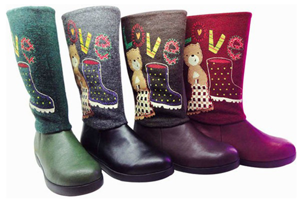 比比我童趣皮靴