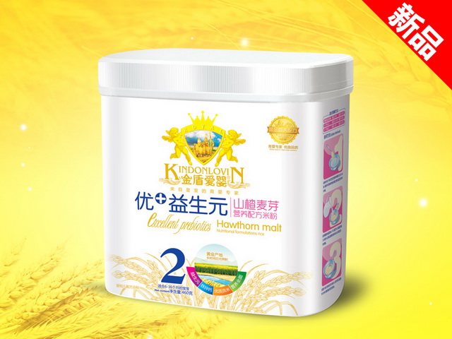 金盾愛嬰優(yōu)+益生元米粉桶裝-山楂麥芽