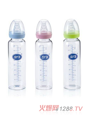愛(ài)娃寶晶鉆玻璃奶瓶240ML