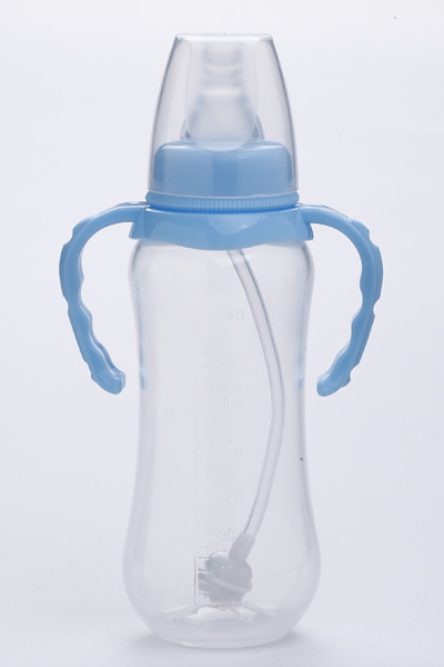 施貝樂(lè)藍(lán)色標(biāo)口弧形奶瓶