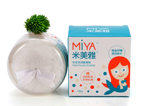 松花百潤爽身粉(盒裝)100g