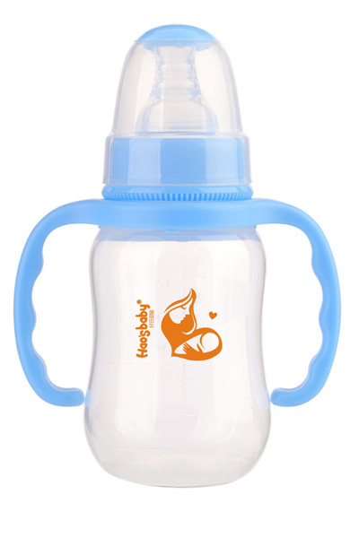 好氏嬰童標(biāo)口雙柄藍(lán)色PP奶瓶