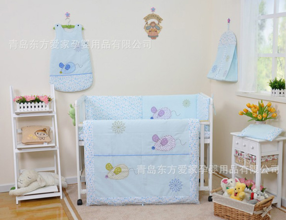 哈尼寶貝兒童家紡五件套老鼠