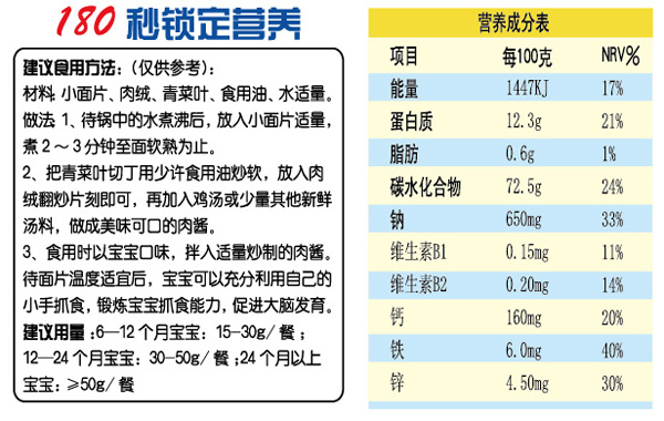 貝暢營養(yǎng)米粉簡介