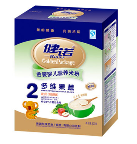 健諾多維果蔬嬰兒營養(yǎng)米粉2段盒裝