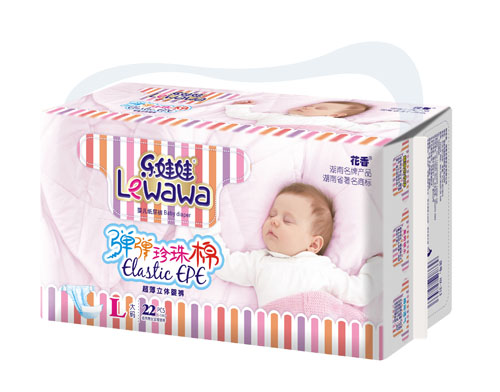 樂娃娃彈彈珍珠棉嬰兒紙尿褲L碼