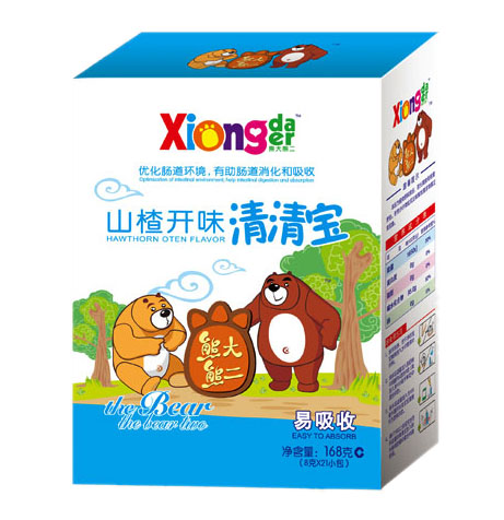 熊大熊二山楂開胃清清寶盒裝