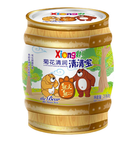熊大熊二菊花清潤清清寶罐裝