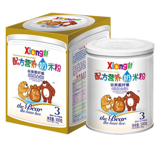 熊大熊二谷類粗纖維配方營(yíng)養(yǎng)奶米粉