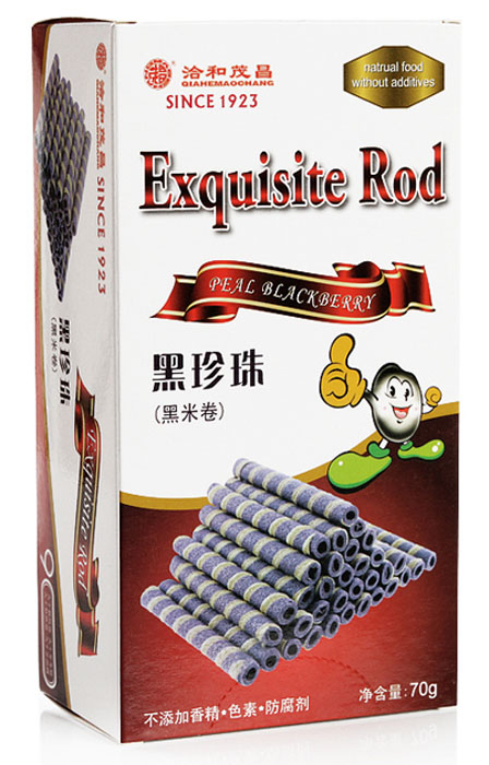 茂昌黑珍珠黑米卷70g