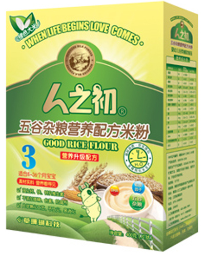 人之初嬰幼五谷雜糧米粉3段盒裝