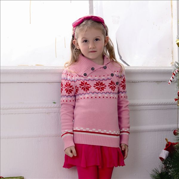 吉象貝兒女童時(shí)尚毛衣