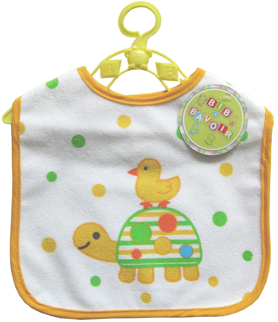 潤(rùn)羽康印花圍兜黃色