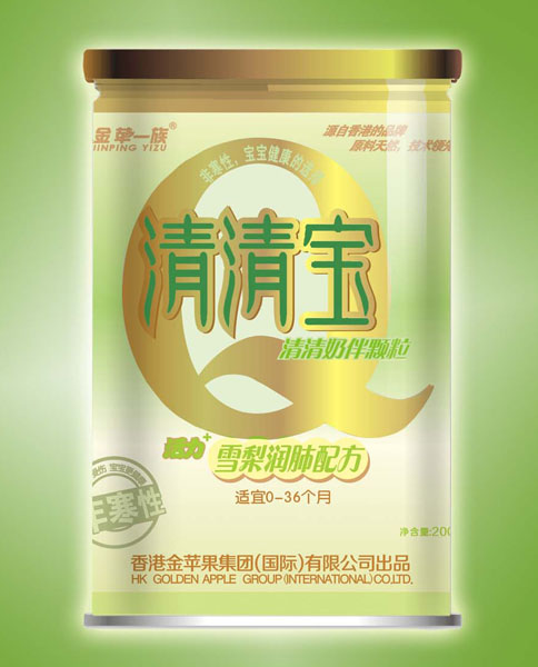 金蘋(píng)一族雪梨潤(rùn)肺配方清清寶