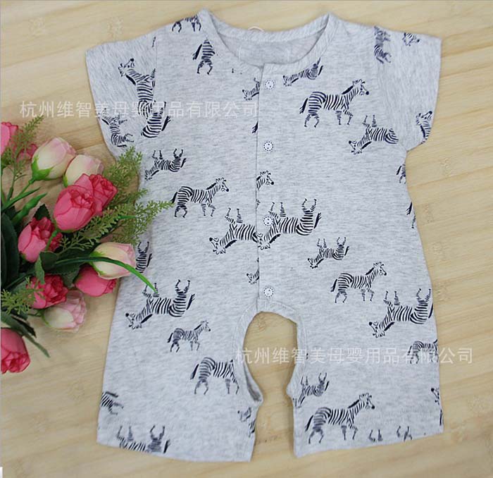 嬰悅家純棉嬰兒開(kāi)檔爬爬服