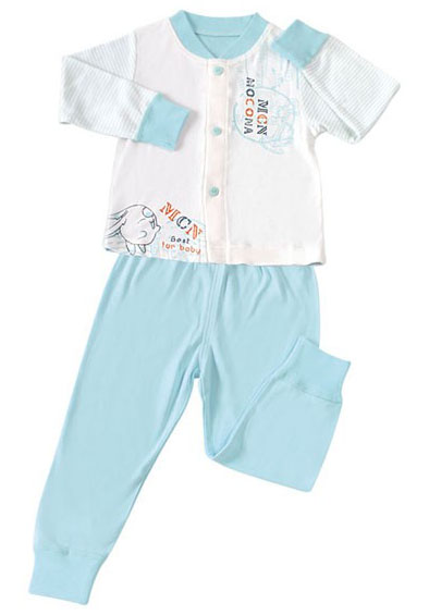 摩可拿天藍色寶寶內(nèi)衣套裝