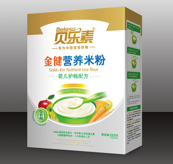 貝樂(lè)素嬰兒護(hù)腸金健米粉