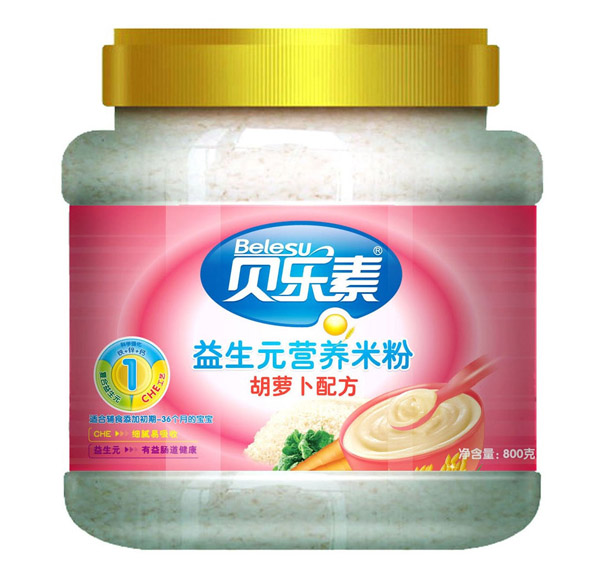 貝樂素胡蘿卜益生元營(yíng)養(yǎng)米粉1段