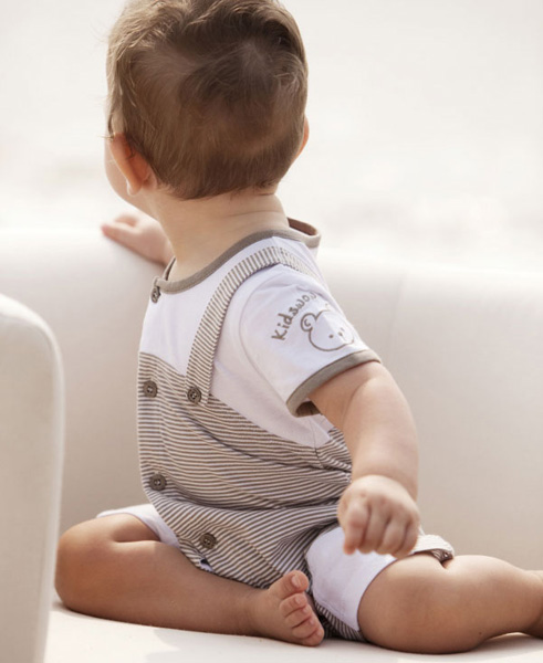 哇喔哇喔新款拼色連體衣