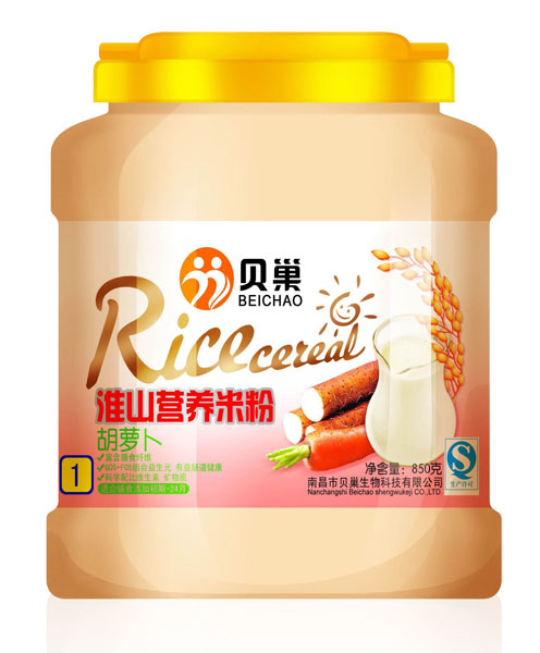 貝巢胡蘿卜淮山營(yíng)養(yǎng)米粉850克