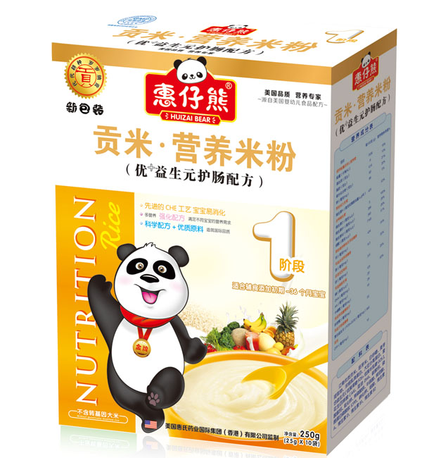 惠仔熊1段優(yōu)+益生元護(hù)腸配方(25克X10袋)