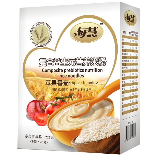 每慧復(fù)合益生元蘋(píng)果番茄營(yíng)養(yǎng)米粉225