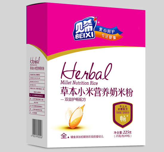 貝希雙益護(hù)暢配方營養(yǎng)奶米粉
