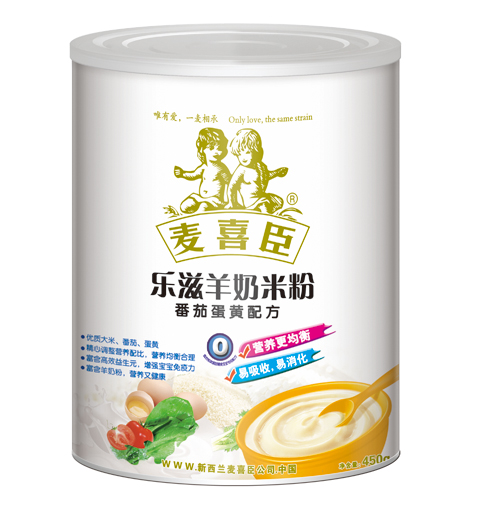 麥喜臣樂(lè)滋羊奶米粉番茄蛋黃配方(聽(tīng)裝)