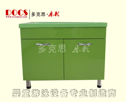 多克思樂(lè)彩單層洗澡盆柜體綠色