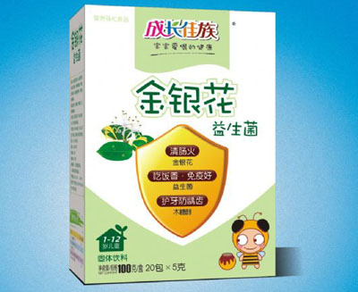 成長佳族金銀花益生菌沖劑