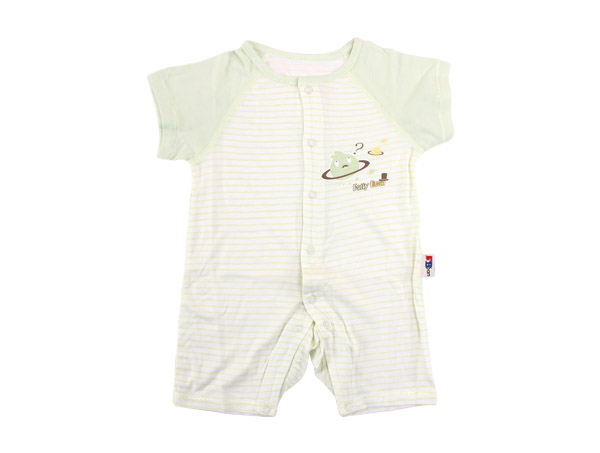 肥仔豆短袖全開連體衣