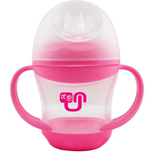 優(yōu)恩粉色鴨嘴式水杯160ml