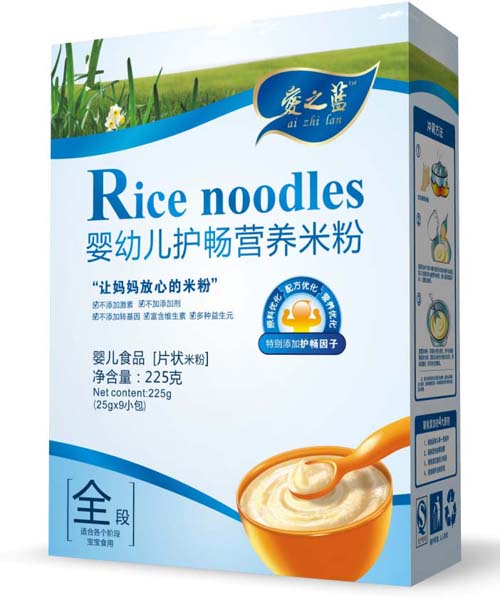 愛之藍(lán)嬰幼兒護(hù)腸營養(yǎng)米粉全段