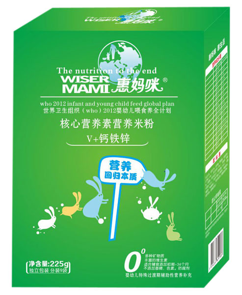 惠媽咪V+鈣鐵鋅核心營(yíng)養(yǎng)素營(yíng)養(yǎng)米粉盒裝