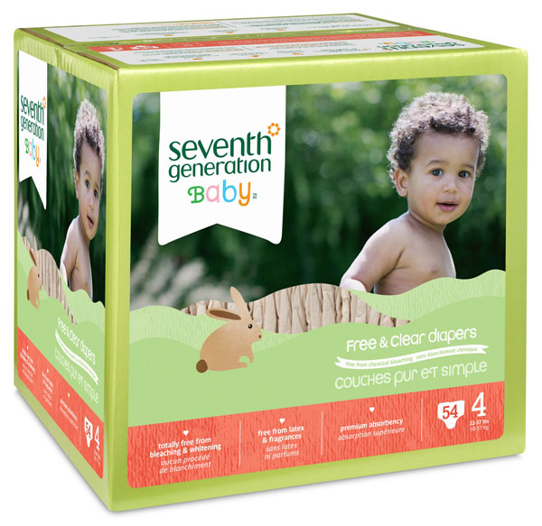 七世代箱裝嬰兒尿不濕4段