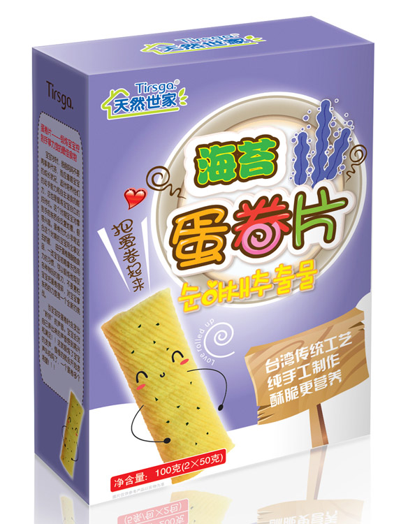 天然世家海苔蛋卷片