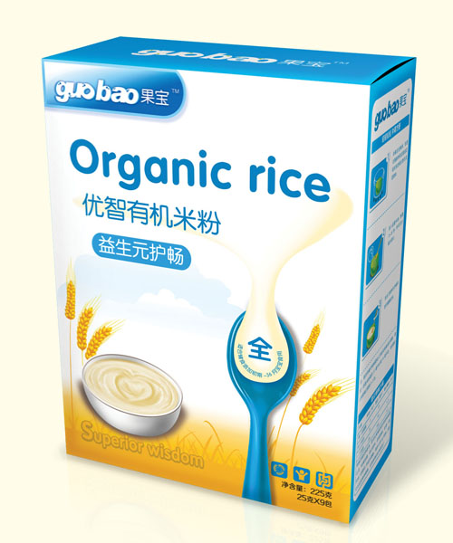 果寶益生元護(hù)腸優(yōu)智有機米粉盒