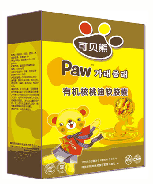 可貝熊有機(jī)核桃油軟膠囊