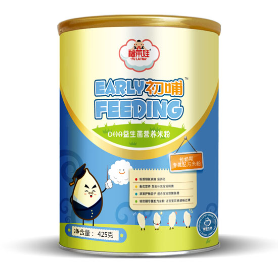 福萊娃初哺DHA益生菌營(yíng)養(yǎng)米粉聽(tīng)裝