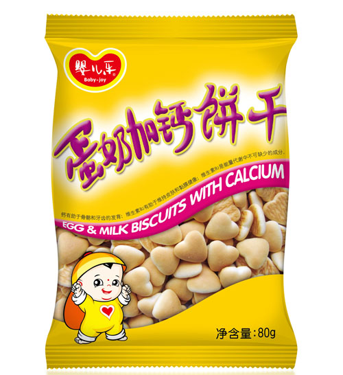 嬰兒樂(lè)蛋奶加鈣餅干80G