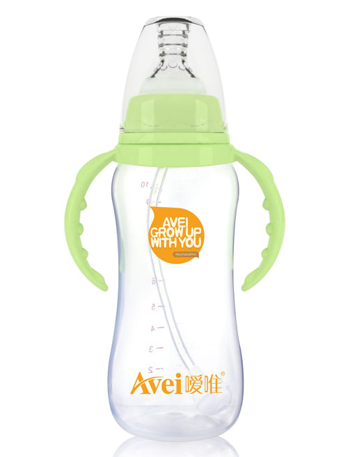 噯唯標(biāo)準(zhǔn)口徑帶柄自動(dòng)PP奶瓶(300ml)