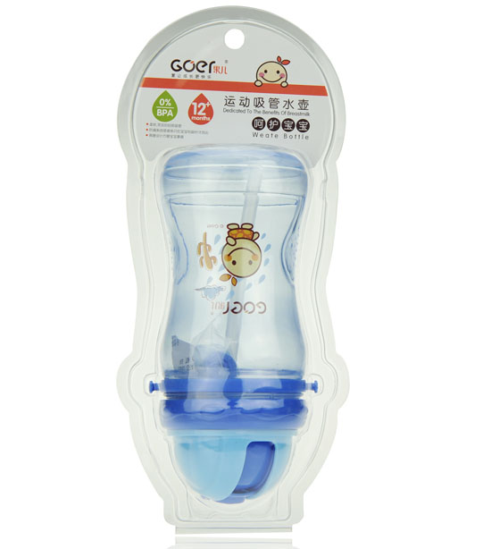 果兒運(yùn)動(dòng)吸管水壺藍(lán)色